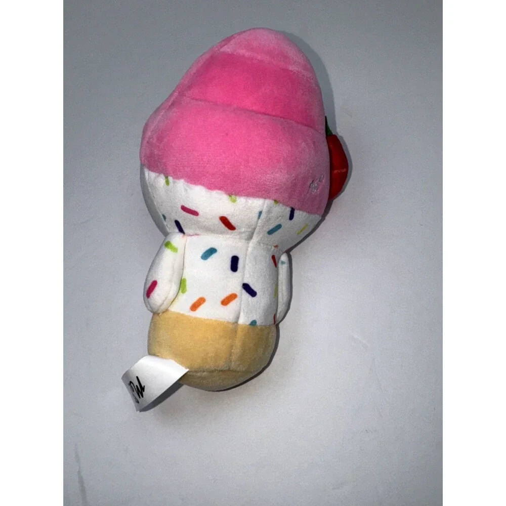 8” Moriah Elizabeth 2023 Cuepy Plushie Ice Cream Cherry on Top with Sprinkles